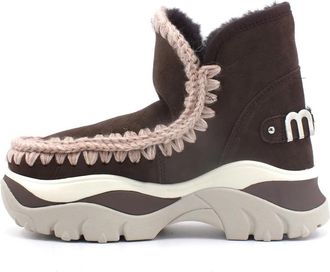 Mou Chunky Eskimo Boot Sneaker - Dames - Winterlaarzen - Bruin - 36 EU - Leer - Schoenen