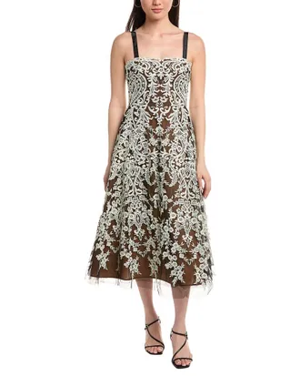 Marchesa Soho Tulle Cocktail Dress