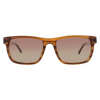 Timberland Polarized Brown Rectangular Mens Sunglasses TB00020 48H 55