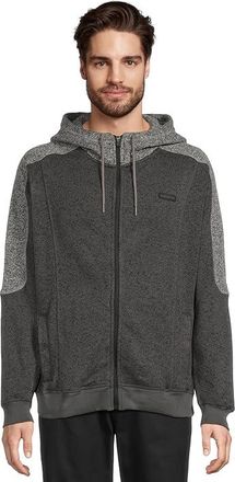 Quiksilver Keller Zip Hoodie Mens Sweatshirt Black Heather : 2XL, Polyester