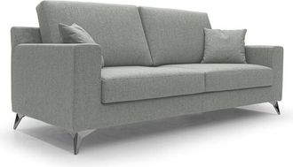 Divani.Store Michael Canap&eacute; De Tela Impermeable Y Antimanchas 146 Cm Gris Claro