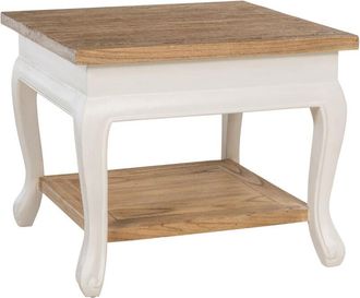 Clp Mesa De Centro Thordis Natural/blanco 60x60 Cm