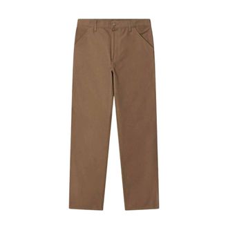 Carhartt Work in Progress Single Knee Pant - male - Carhartt Wip - Straight Trousers - Brown - W33 - Trousers