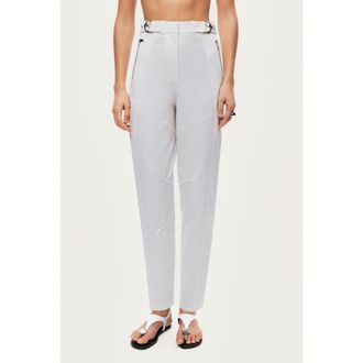 Nocturne High-Waist Tailored Tapered Pants in White at Nordstrom, Size X-Small Eu