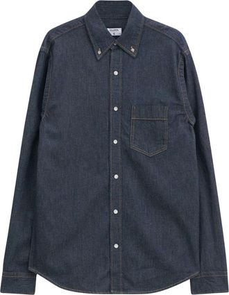 Filippa K Klassieke Denim Shirt Rinse Finish - Heren - Spijkeroverhemden - Blauw - XL - Denim - Overhemden