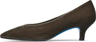 Loriblu Decollete in Damastfluweel - Dames - Pumps - Bruin - 40 EU - Schoenen