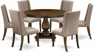 East West Furniture 7 Piece Modern Dining Set