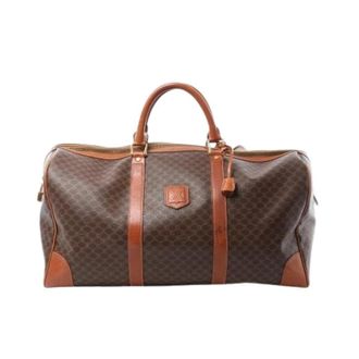 Celine Pre-owned Weekend Bags, female, Brown, Size: ONE SIZE Pre-owned Triomphe Vintage Boston Bag