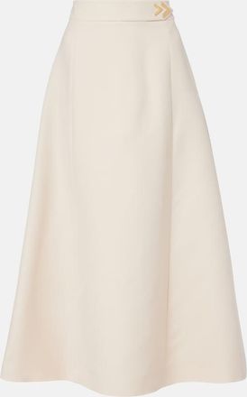 Valentino VGold Crepe Couture midi skirt