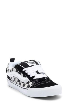 Vans Knu Skool Suede Low Top Sneaker in Checkerboard Black/true White at Nordstrom, Size 11.5 Womens