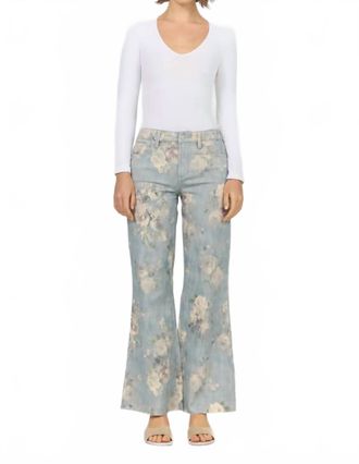 Dear John Denim Micah Wide Leg Jeans In Sea Glass Garden