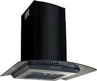 vidaXL Vidaxl - Campana Extractora Pared 60 Cm Acero Inoxidable 756 M&sup3;/h Negro