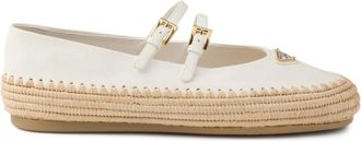 Prada leather ballerina shoes - White
