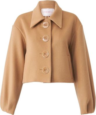 Carolina Herrera Giacca crop in lana - Toni neutri