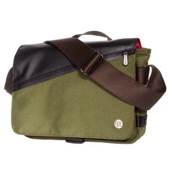 Giorgio Martello Milano Grand Army Small Messenger Bag in Olive at Nordstrom