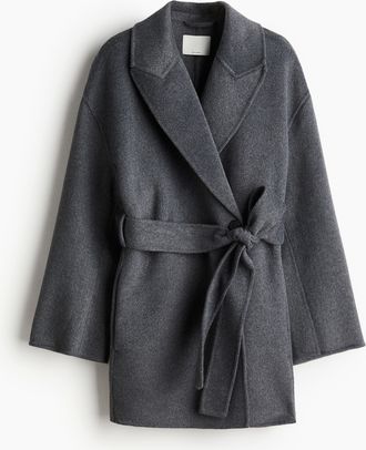 H&M Mantel aus Wollmix - Grau