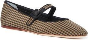 Loeffler Randall Ginger Woven Raffia Mary Jane Flat in Black/Brown/Black at Nordstrom Rack, Size 10.5