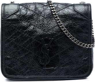 Saint Laurent Pre-owned Saint Laurent Crinkled Calfskin Niki Wallet on Chain Ladies 38HCPIQ0KO09NIQN