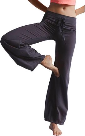 Free People FP Movement Quick Step Drawstring Flare Pants in Chocolate at Nordstrom, Size X-Small