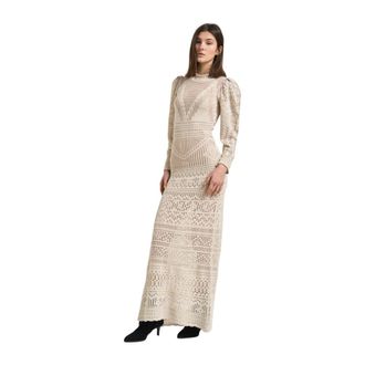 Isabel Marant Dames, Jurken, Beige, Maat: S Katoen