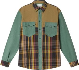 Isabel Marant Sacha Shirt - Heren - Casual Overhemden - Groen - XL - Katoen - Overhemden