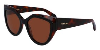 Ferragamo SF 2004S 241 Womens Sunglasses Black Size 53