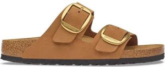 Birkenstock Arizona Big Buckle Nubuck Leather - Dames - Sandalen - Bruin - 41 EU - Leer - Schoenen