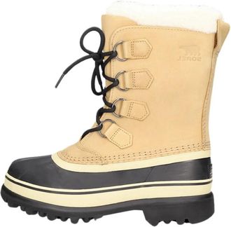 Sorel Waterdichte Kameel Enkellaarzen Caribou Stijl - Dames - Winterlaarzen - Bruin - 38 EU - Nepbont - Schoenen