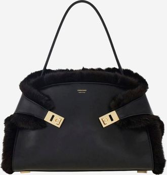 Ferragamo Hug Soft Shoulder Bag