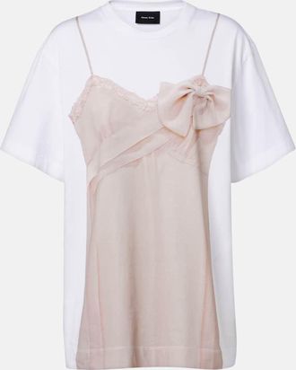 Simone Rocha Trompe loeil cotton jersey T-shirt