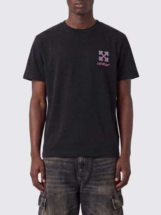 Off-white Cotton T-Shirt with Contrasting Arrow Logo Print
