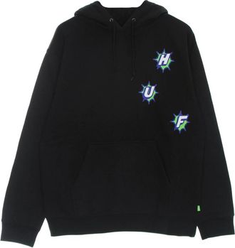 HUF Zwarte hoodie met trekkoord capuchon - Heren - Hoodies - Zwart - S - Katoen - Hoodies & sweatvesten