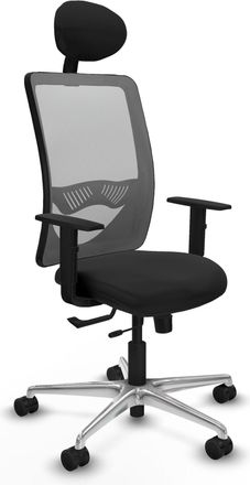 Piqueras y Crespo Silla De Oficina Piqueras Y Crespo Zulema Negro Cuero Sint&eacute;tico