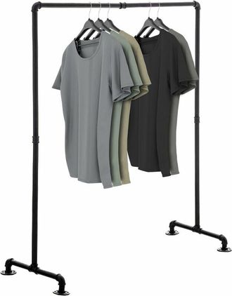 Clp Stander Appendiabiti jersey in Metallo nero 120 cm