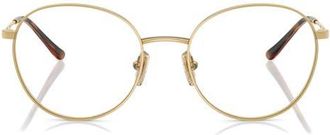 Vogue Eyewear 52mm Round Optical Glasses in Gold at Nordstrom