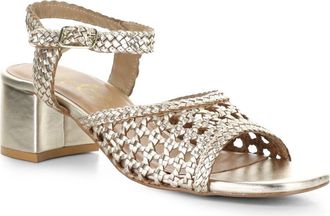 Bos. & Co. Wendi Ankle Strap Sandal in Light Gold at Nordstrom, Size 10-10.5Us