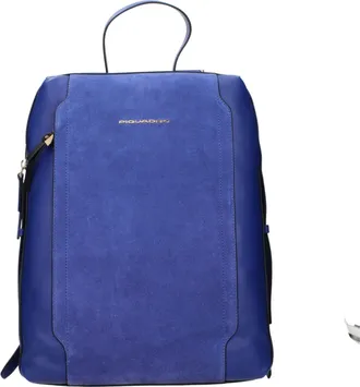 Piquadro Blue Leather Womens Backpack