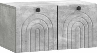 vidaXL Mueble Para Tv De Pared Gris Hormig&oacute;n 59,5 X 31 X 30 Cm Vidaxl