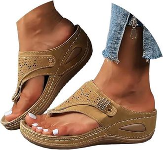 Generic Slippers With Arch Support Orthotic Heel Cup Sandals For Women Womens Thong Flip Flops with Arch Support Summer Beach Dressy Trendy Walking Orthopedic