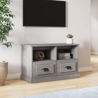 vidaXL Vidaxl - Mobile Porta Tv Grigio Sonoma 80x35x50 Cm In Legno Multistrato