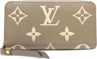 Louis Vuitton Monogram Bicolor Tourterelle Monogram Empreinte Long Wallet (Bi-Fold) (Pre-Owned)