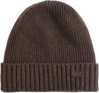 Barbour Carlton Wool Blend Beanie in Mid Brown at Nordstrom