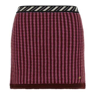 Versace Rokken, Dames, Roze, XS, Wol, Crochet Mini Rok
