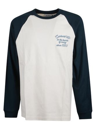 Carhartt Work in Progress Blue Logo T-shirt