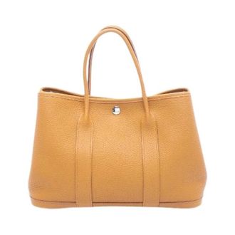 Herm&egrave;s Pre-owned Garden Party TPM Negonda Leder Tote Bag - Dames - Vintage Shopper - Bruin - ONE Size - Leer - Vintage