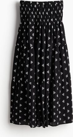 H&M Bestickter Maxirock - Schwarz