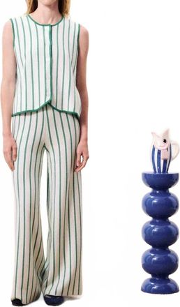 FRNCH Loquinhas Wide-Leg Trousers In Green