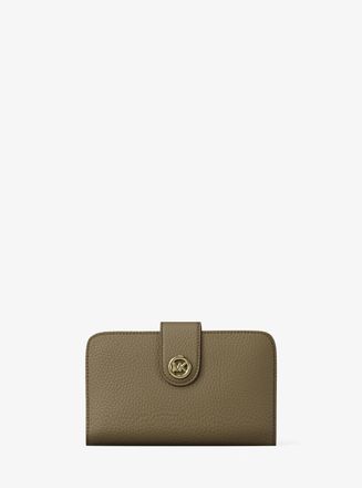 Michael Kors MK Pop Charm Medium Pebbled Leather Wallet