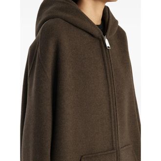 Khaite Wool Hooded Jacket - Brown