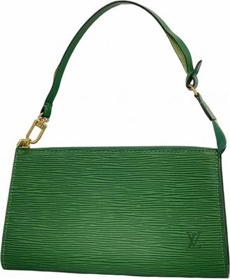 Louis Vuitton Borneo Green Pouch (Pre-Owned)